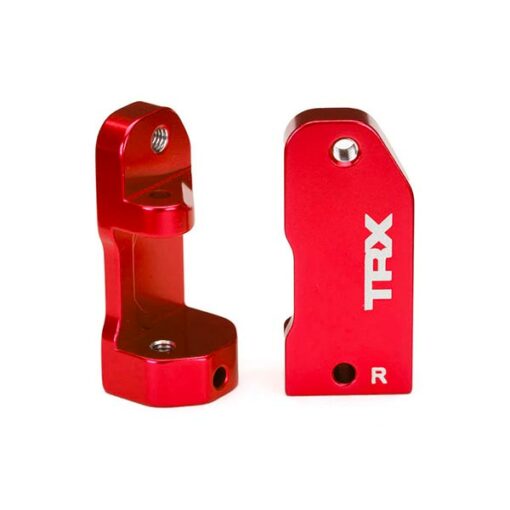 ETRIERS DE FUSEES (30 DEGRES) ALU ANODISES ROUGE GAUCHE ET DROIT+AXES