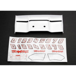 AILERON REVO BLANC 1/10 + AUTOCOLLANTS (5412)
