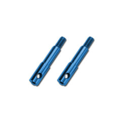 AXES DE ROUES AVANT 7075-T6 ALU ANODISES BLEU (GAUCHE ET DROIT) (2) (5537X)