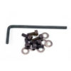 BACKPLATE SCREWS (3X8MM HEX CAP) (6) / WASHERS (6) / WRENCH (1552)