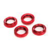 BAGUE DE RESSORT REGLABLE ALU ANODISEES ROUGE (7767R)