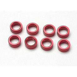 BAGUES ALU ANODISEES ROUGE (8) (5133)