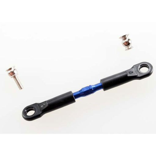 BIELLETTE ALU DE CARROSSAGE AVANT 39MM ANODISEES BLEU + ROTULES (1) (3737A)
