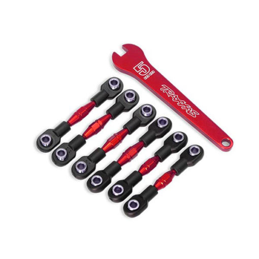 BIELLETTE AVANT / ARRIERE ALU ANODISEES ROUGE (8341R)