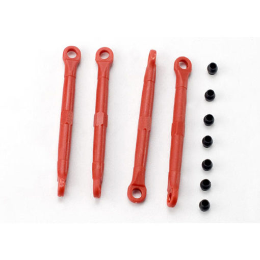 BIELLETTES PLASTIQUE ROUGES AVANT OU ARRIERE (4) (7038)
