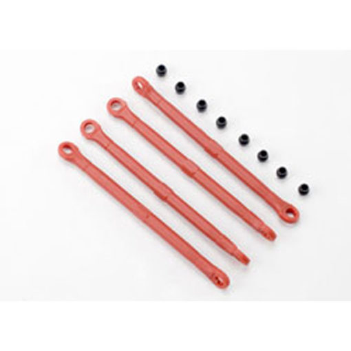BIELLETTES PLASTIQUE ROUGES AVANT OU ARRIERE (4) (7138)