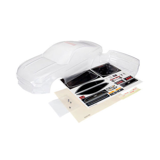 CARROSSERIE TRANSPARENTE FORD MUSTANG + AUTOCOLLANTS (8312)