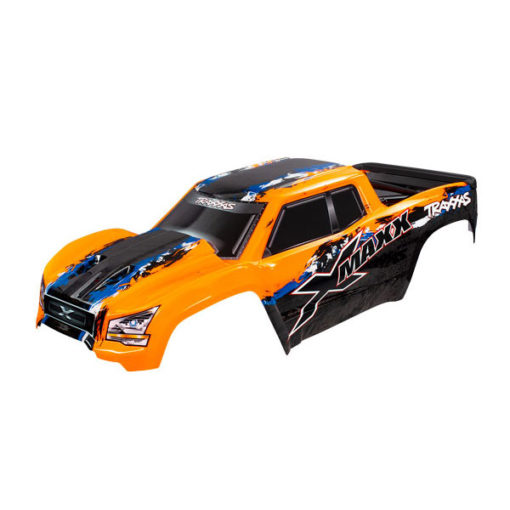 CARROSSERIE X-MAXX ORANGE PEINTE ET DECOREE (7811)