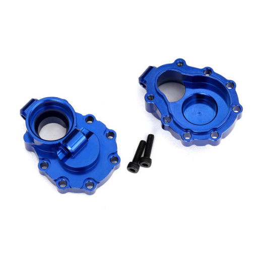 CARTER D'ENTRAINEMENT ALU ANODISE BLEU ARRIERE GAUCHE / DROIT (8253X)