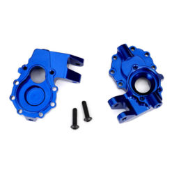 CARTER D'ENTRAINEMENT ALU ANODISE BLEU AVANT GAUCHE / DROIT (8252X)