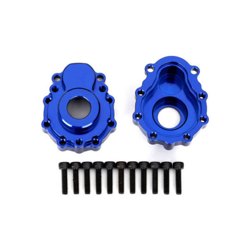 CARTER EXTERIEUR ALU ANODISE BLEU AVANT / ARRIERE (8251X)