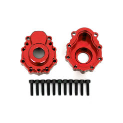 CARTER EXTERIEUR ALU ANODISE ROUGE AVANT / ARRIERE (8251R)
