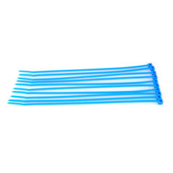 COLLIER PLASTIQUE BLEU FLUO - 20 CM (10 PCS) (RC014)