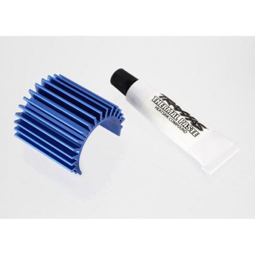 DISSIPATEUR THERMIQUE ALU BLEU POUR MOTEUR BRUSHLESS VELINEON 380 (3374)