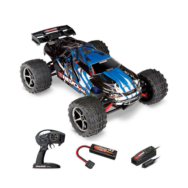 E-REVO 4X4 BRUSHLESS Bleu (71076-3-BLUEX)