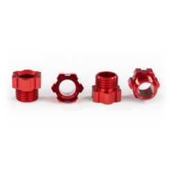 ECROUS DE FUSEE ALU ANODISES ROUGE (x4) (8886R)