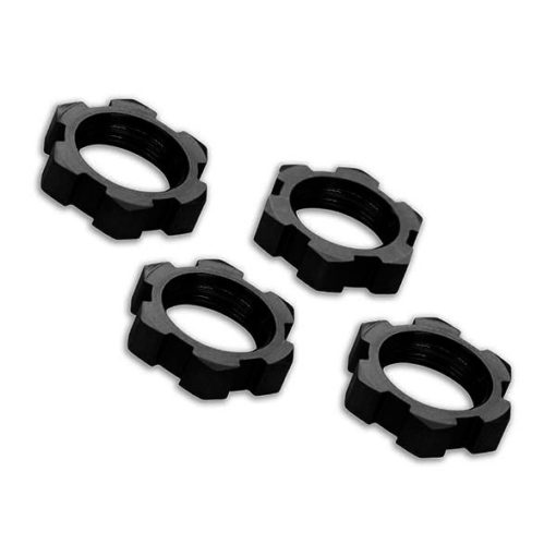 ECROUS DE ROUES ALU 17MM ANODISES NOIR (4) (7758A)