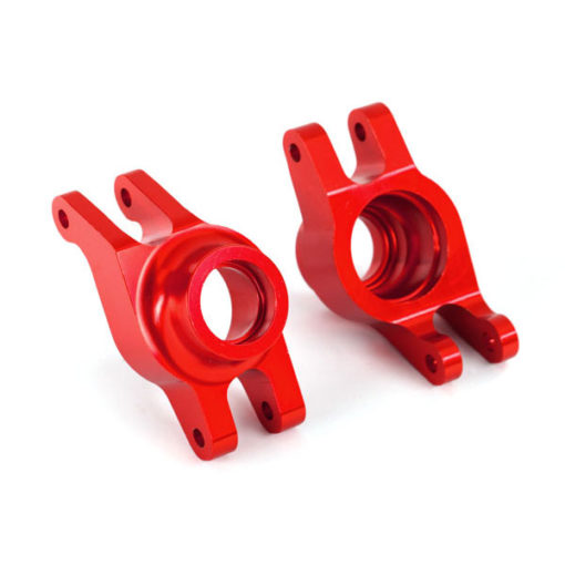 FUSEES ARRIERE GAUCHE / DROITE ALU ANODISEES ROUGE (8952R)
