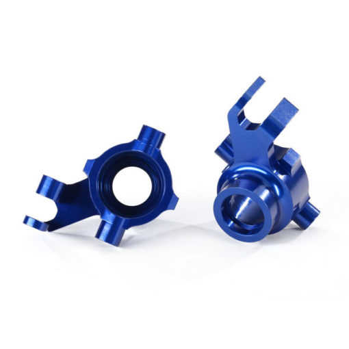FUSEES DE DIRECTION GAUCHE / DROIT ALU ANODISEES BLEUE (8937X)