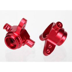 FUSEES DE DIRECTION GAUCHE / DROIT T6 ALU ANODISEES ROUGE (2) (6837R)