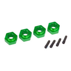 HEXAGONE DE ROUE 12 MM - TRX-4 ALU ANODISE VERT (8269G)