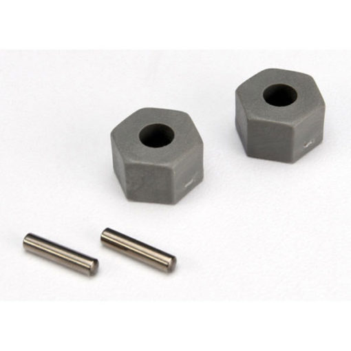 HEXAGONES DE ROUES + GOUPILLES (2) RUSTLER / (STAMPEDE AVANT) (3654)