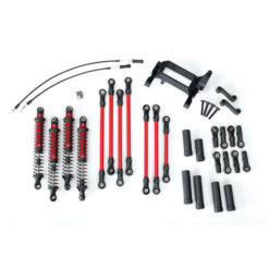 KIT BRAS / BIELLETTE LONG TRX-4 COMPLET - ROUGE (8140R)
