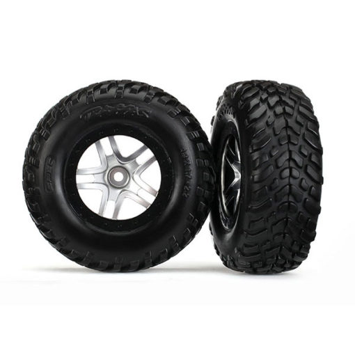 PNEUS + JANTES SATIN CHROME NOIR BEADLOCK (2) (4WD F / R