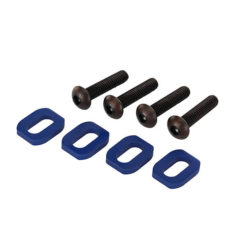 RONDELLES SUPPORT MOTEUR ALU ANODISEES BLEU (4) (7759)
