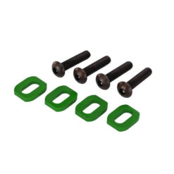 RONDELLES SUPPORT MOTEUR ALU ANODISEES VERT (4) (7759G)