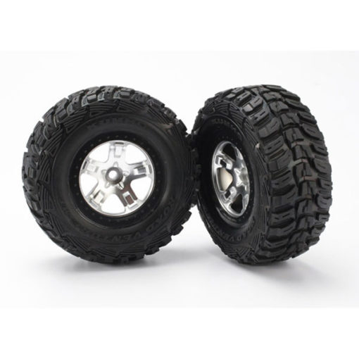 ROUES AVANT MONTEES COLLEES KUMHO POUR 4X2 UNIQUEMENT (2) (5881)