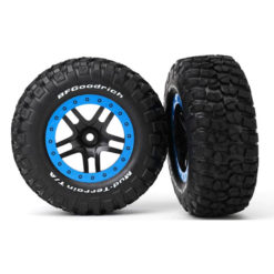 ROUES COMPLETES MONTEES / COLLEES ASSY SUR JANTES SCT BLEUES (5883A)