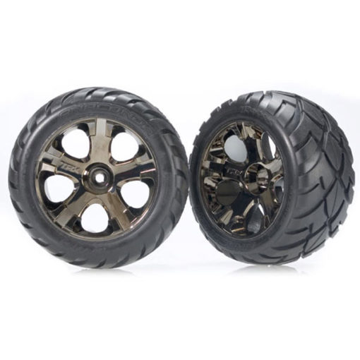 ROUES MONTEES COLLEES ANACONDA ARR POUR NITRO / AVANT ELECTRIQUE(2) (3776A)