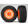 ROUES MONTEES COLLEES BF GOODRICH ORANGE x2 (7473A)