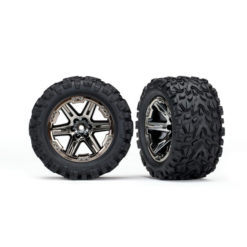 ROUES MONTEES COLLEES RXT CHROMEES NOIRES TALON X2 (6773X)