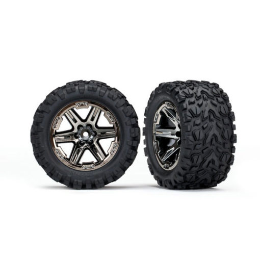 ROUES MONTEES COLLEES RXT CHROMEES NOIRES TALON X2 (6773X)