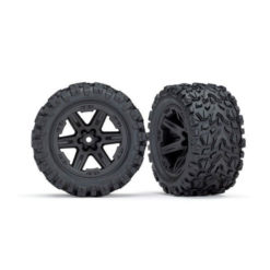 ROUES MONTEES COLLEES RXT NOIRES TALON X2 - ELECTRIQUE ARRIERE (6774)