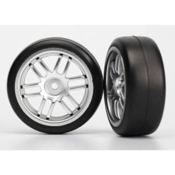 ROUES MONTEES COLLEES SLICK GYMKHANA 1.9 JANTES SATIN (2) (7376A)