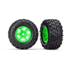 ROUES MONTEES COLLEES X-MAXX VERTES (2) (7772G)