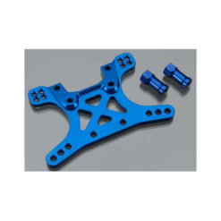 SUPPORT D'AMORTISSEUR AVANT 7075-T6 ALU ANODISE BLEU XO-1 (6440)