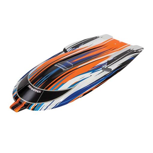 CAPOT AVEC GRAPHIQUES ORANGE SPARTAN (5736)