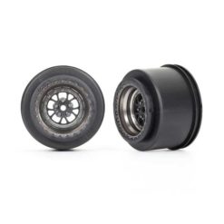 JANTES ARRIERE SATIN CHROMEE NOIRE (X2)