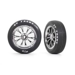 ROUES AVANT MONTEES COLLEES CHROME (2)