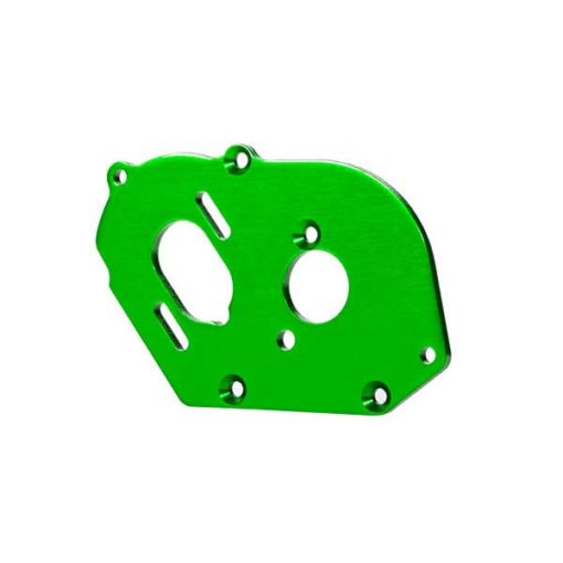 PLAQUE MOTEUR ALU ANODISEE VERTE