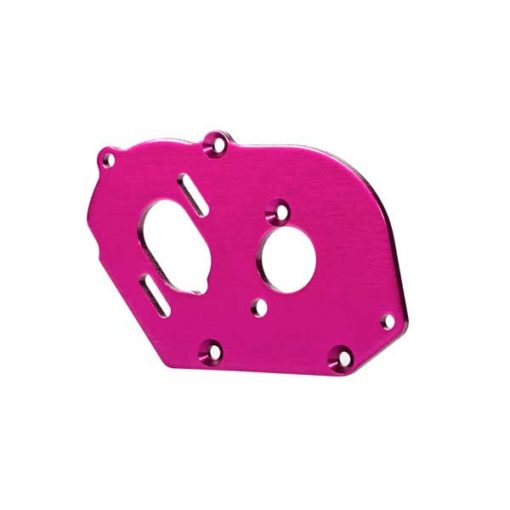 PLAQUE MOTEUR ALU ANODISEE ROSE