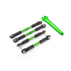 BIELLETTES DE CARROSSAGE ALU VERTES AV/ARR 39/49MM (2) A PAS INVERSE (3741G)