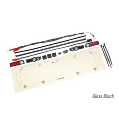 KIT FEUX ARRIERE ROUGE + ACCESSOIRES NOIR DRAG SLASH (9497)