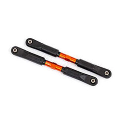 BIELLETTES DE CARROSSAGE AVANT ALU ANODISEES ORANGES (X2) - SLEDGE (9547T)