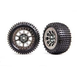ROUES ARRIERE MONTEES MEDIUM ALIAS 2.2 CHROMEES NOIRE POUR BANDIT (2) (2470T)
