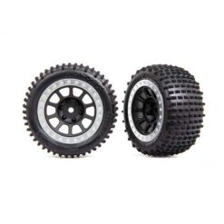 ROUES ARRIERE MONTEES MEDIUM ALIAS 2.2 SATIN CHROMEES POUR BANDIT (2) (2470G)
